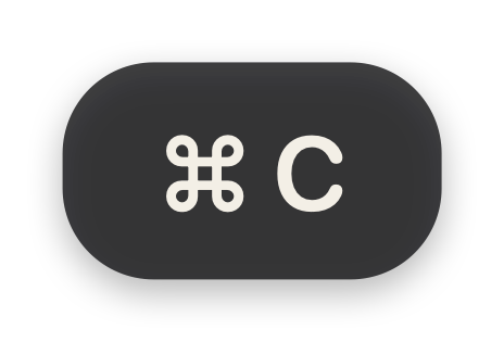 ⌘ C dunkel